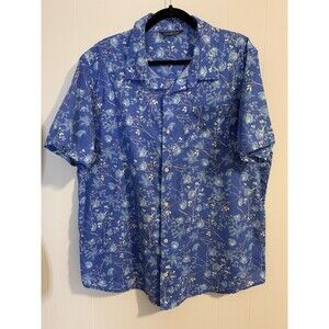 Alpine Design Shirt Mens Floral Size XL Short Sleeve Button Up
